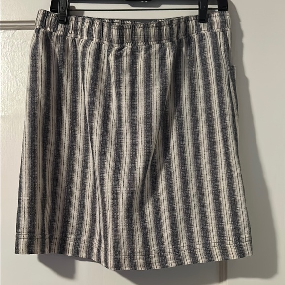 Striped Navy and Cream Skirt by Max Studio - Picture 2 of 5